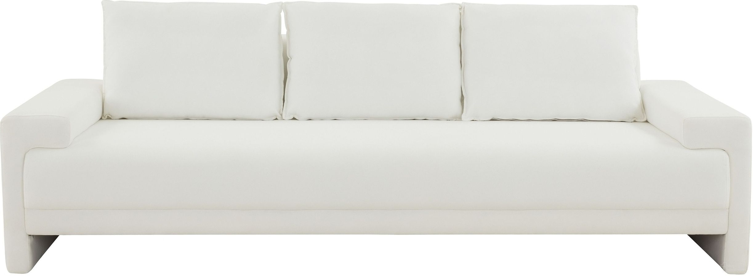 The appearance of Emmylou 3 Seater Sofa In Ivory designed by Safavieh Couture in the modern / contemporary interior design. This ivory piece of furniture  was selected by 1StopBedrooms from Emmylou Collection to add a touch of cosiness and style into your home. Sku: SFV4777A. Material: Wood.