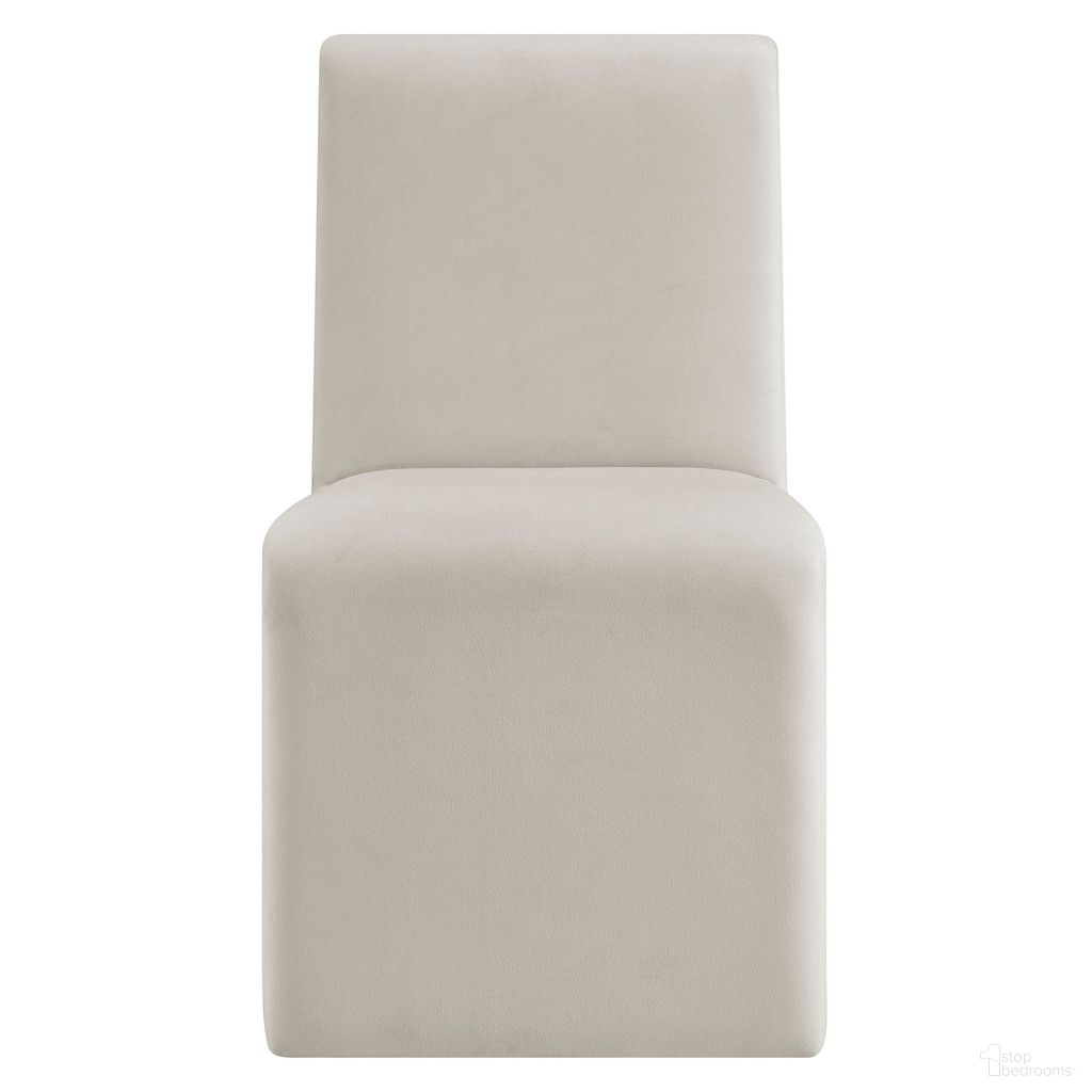 The appearance of Emory Upholstered Performance Velvet Dining Side Chair In Alabaster designed by Modway in the transitional interior design. This alabaster piece of furniture was selected by 1StopBedrooms from Emory Collection to add a touch of cosiness and style into your home. Sku: EEI-7384-ALA. Material: Upholstered. Chair Type: Side Chair.