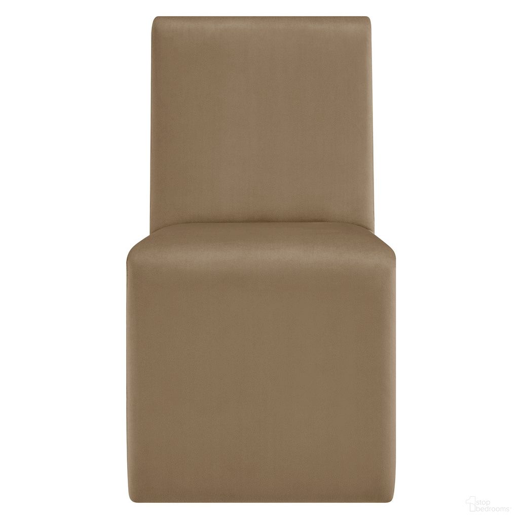 The appearance of Emory Upholstered Performance Velvet Dining Side Chair In Taupe designed by Modway in the transitional interior design. This taupe piece of furniture was selected by 1StopBedrooms from Emory Collection to add a touch of cosiness and style into your home. Sku: EEI-7384-TAU. Material: Upholstered. Chair Type: Side Chair.