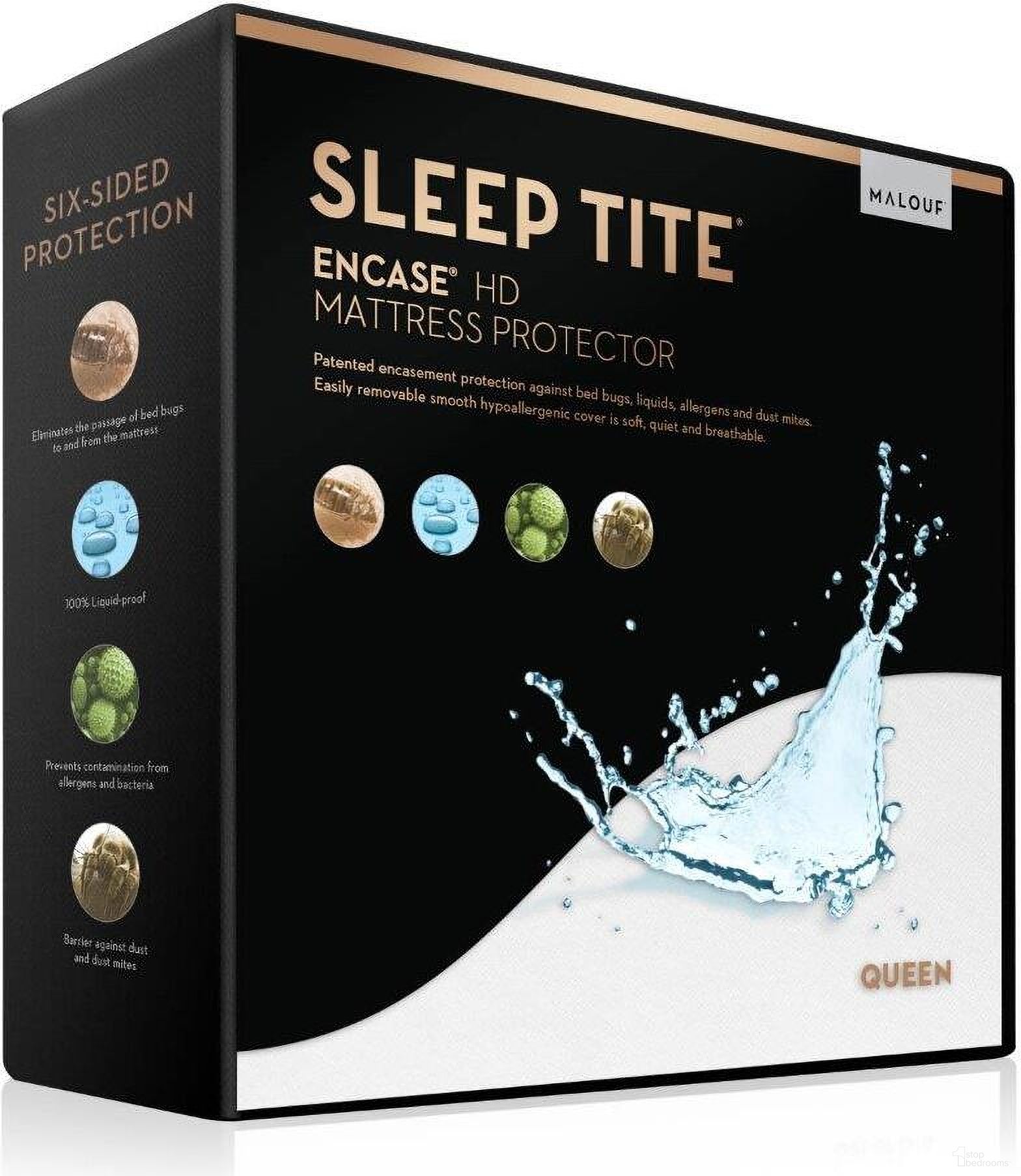 The appearance of Encase HD King Mattress Protector designed by Malouf in the modern / contemporary interior design. This white piece of furniture  was selected by 1StopBedrooms from Encase Hd Collection to add a touch of cosiness and style into your home. Sku: SL0PKKEP. Bed Size: King. Mattress Size: King.