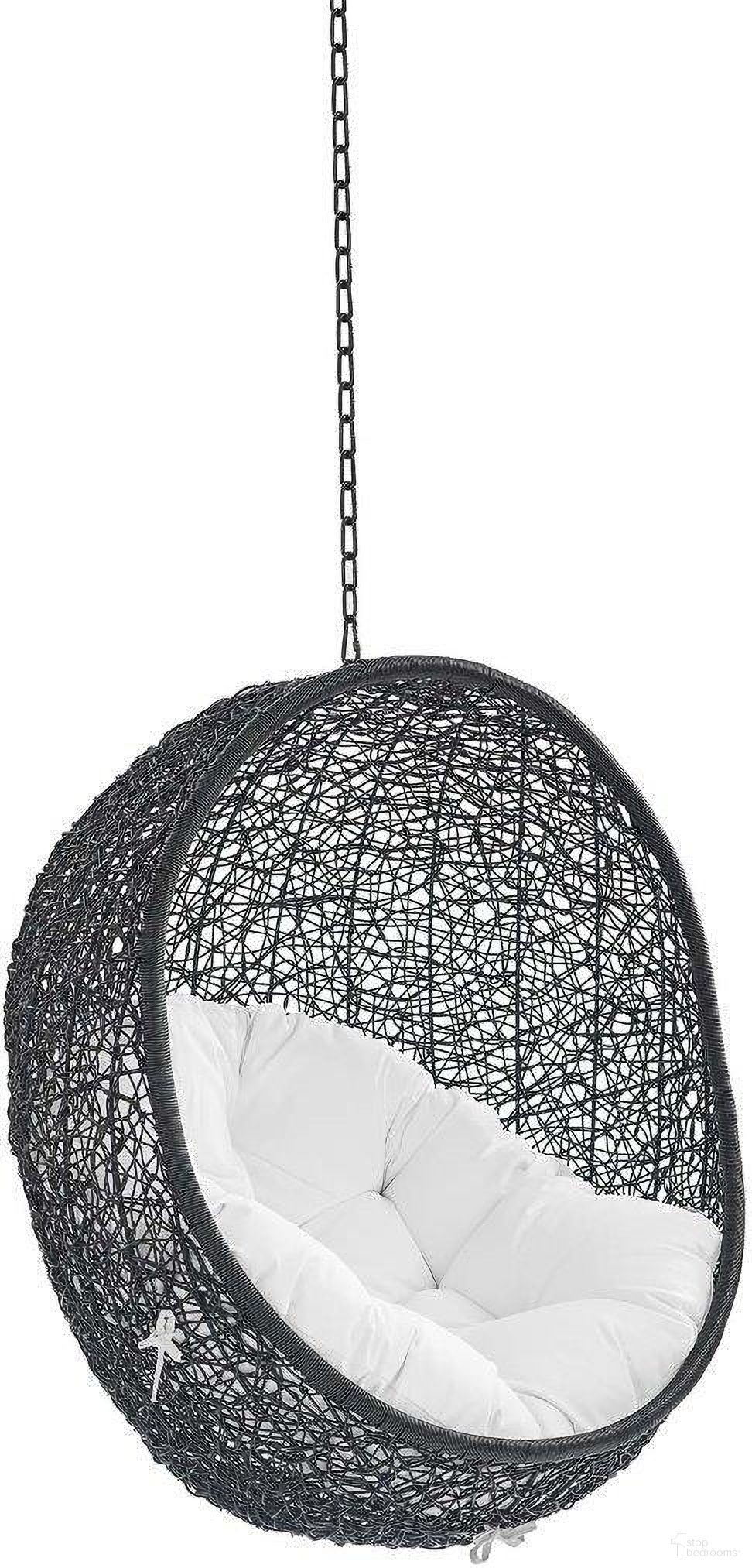 The appearance of Encase Sunbrella Fabric Swing Outdoor Patio Lounge Chair Without Stand In Black designed by Modway in the modern / contemporary interior design. This black piece of furniture was selected by 1StopBedrooms from Encase Collection to add a touch of cosiness and style into your home. Sku: EEI-2545-BLK;EEI-3858-WHI-3;EEI-739-SEAT. Material: Steel.