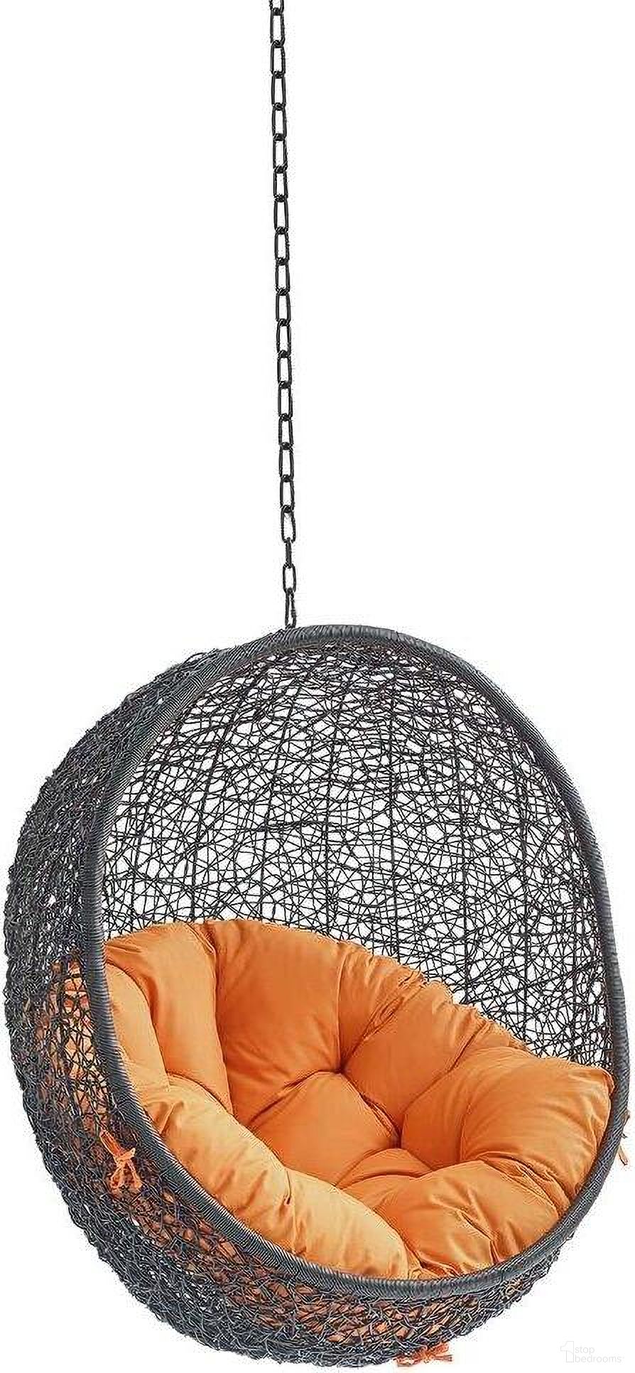 The appearance of Encase Swing Outdoor Patio Lounge Chair Without Stand In Orange designed by Modway in the modern / contemporary interior design. This orange piece of furniture was selected by 1StopBedrooms from Encase Collection to add a touch of cosiness and style into your home. Sku: EEI-3636-BLK-ORA. Material: Steel.
