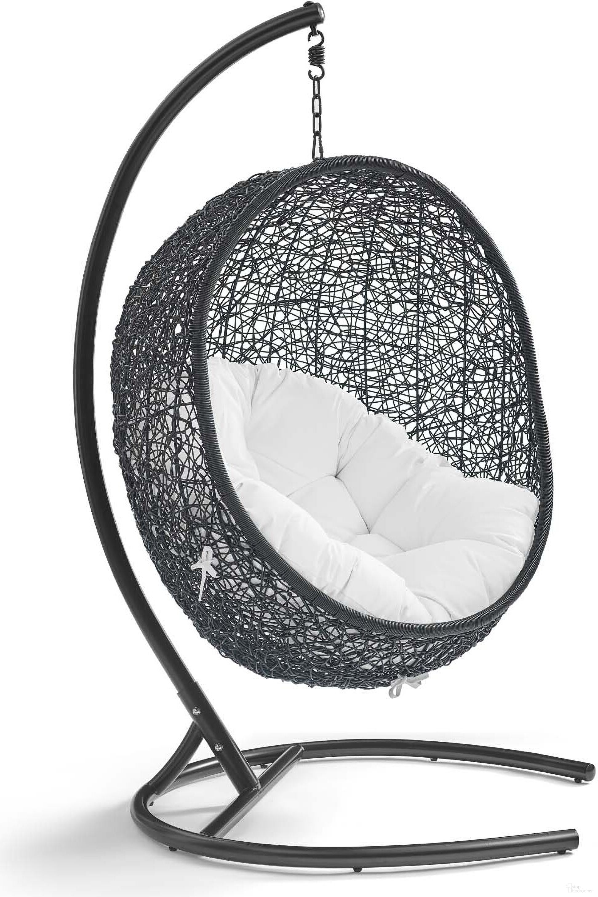 The appearance of Encase White Swing Outdoor Patio Lounge Chair designed by Modway in the modern / contemporary interior design. This white piece of furniture was selected by 1StopBedrooms from Encase Collection to add a touch of cosiness and style into your home. Sku: EEI-739-SET. Material: Aluminum.