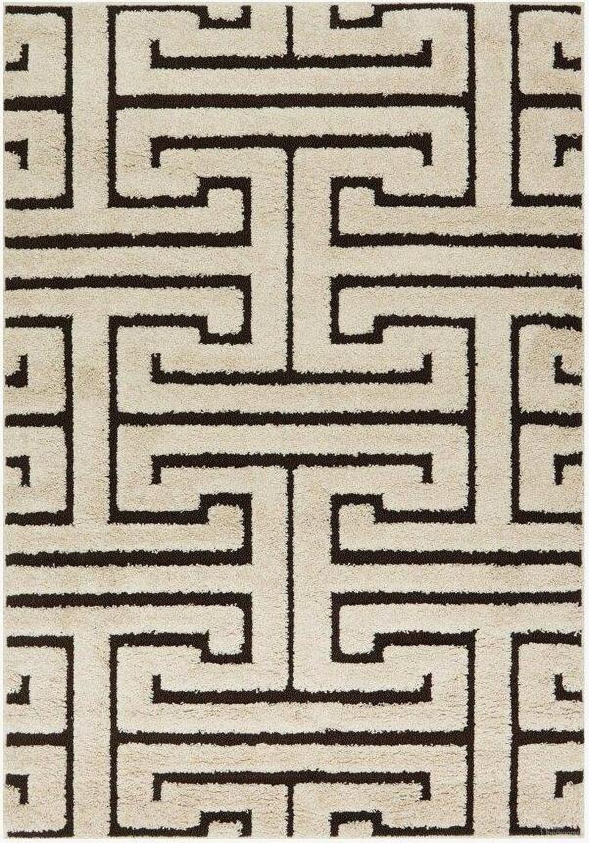 Enchant Ivory/Dark Brown 2'3" x 12' Rug