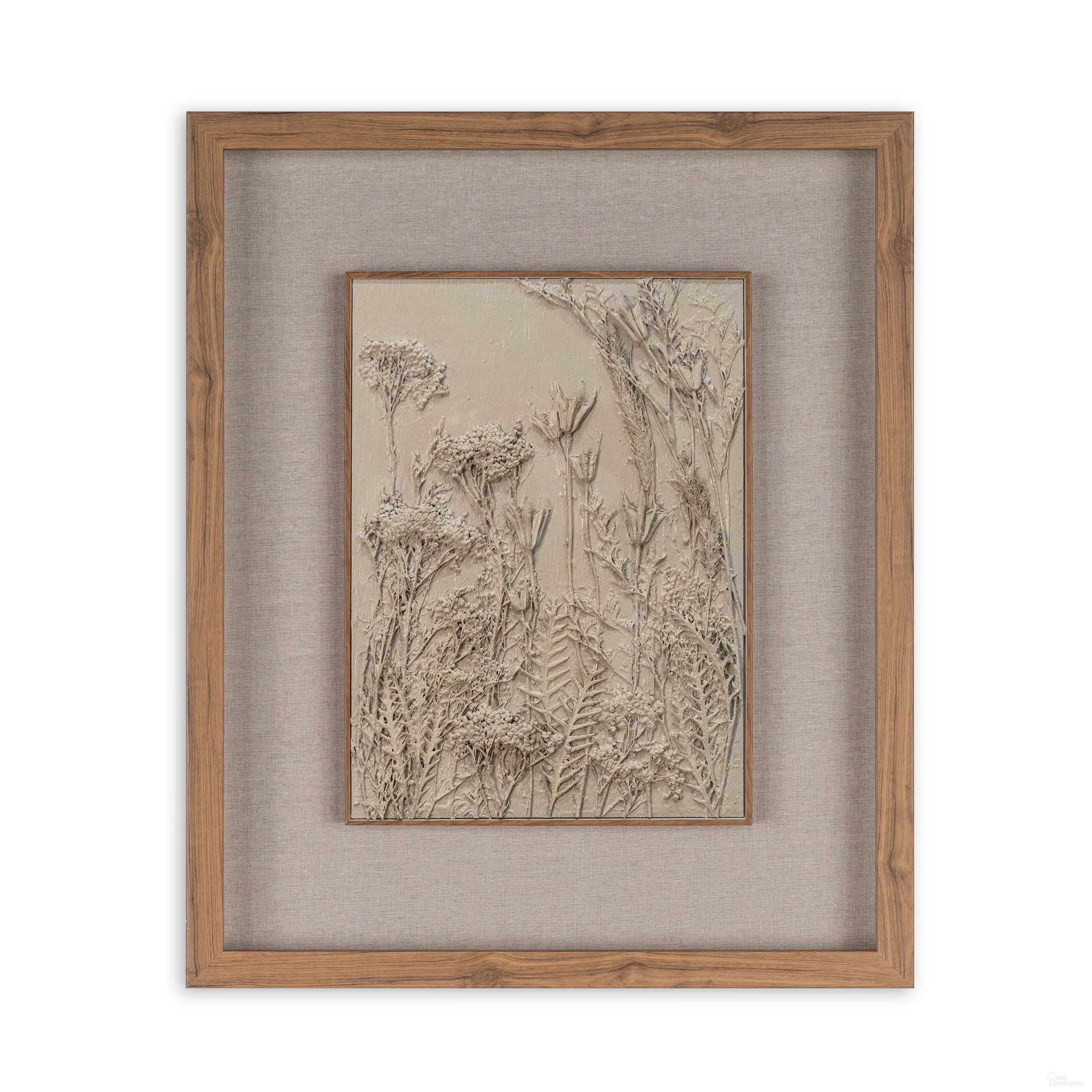 Enchanted Garden I 20 x 24 Shadow Box In Brown