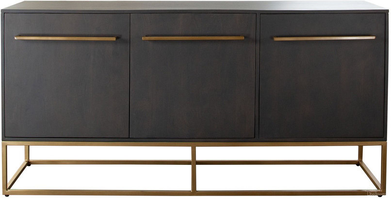The appearance of Encore Solid Mango Wood 3-Door Sideboard In Grey Oak Finish With Gold Metal Handle and Base designed by Diamond Sofa in the modern / contemporary interior design. This grey piece of furniture was selected by 1StopBedrooms from Encore Collection to add a touch of cosiness and style into your home. Sku: ENCORESBGO. Material: Wood.