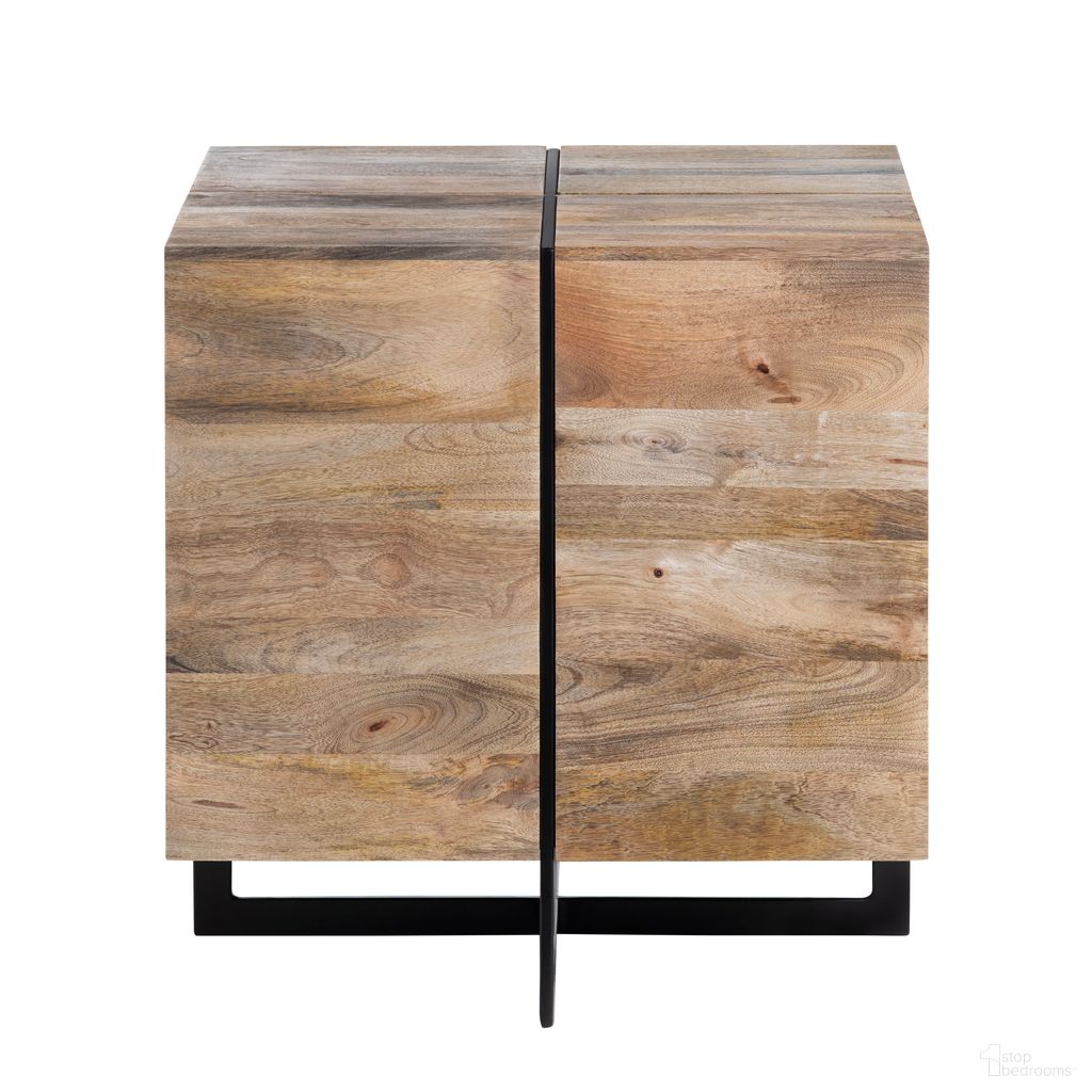End Table In Brown and Black
