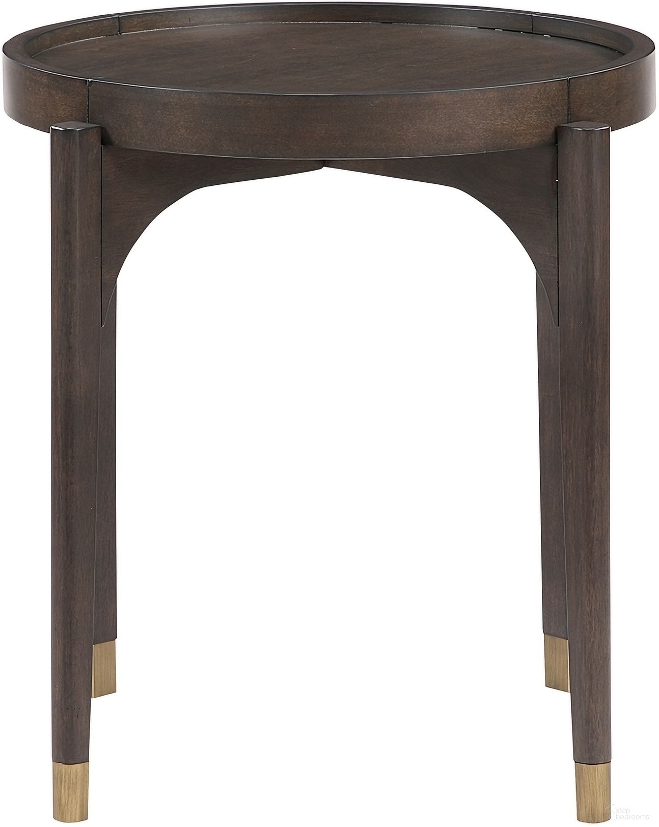The appearance of Anton End Table In Brown designed by Homelegance in the transitional interior design. This brown piece of furniture  was selected by 1StopBedrooms from Anton Collection to add a touch of cosiness and style into your home. Sku: 3537-04RD. Material: Wood.