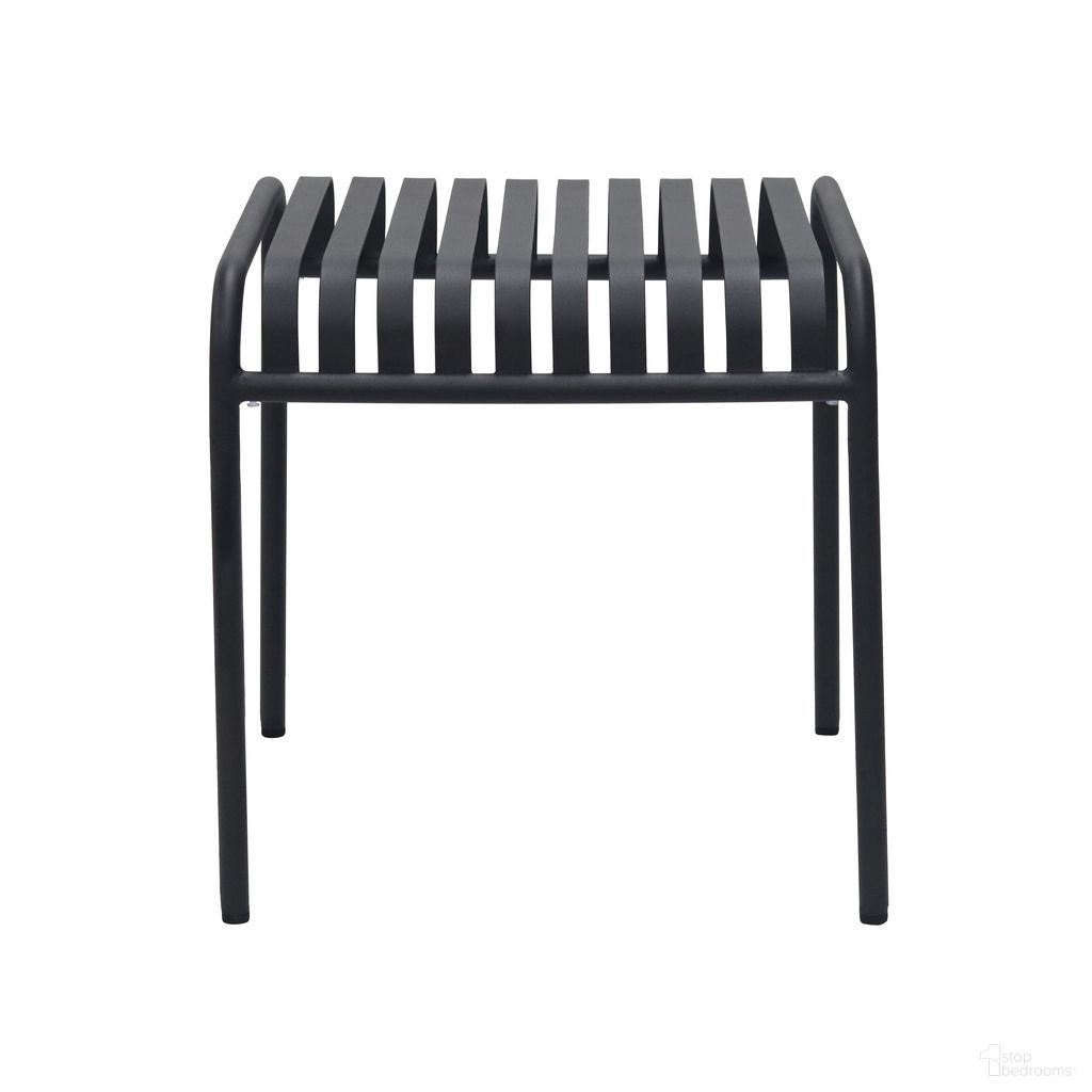 The appearance of Enid 22 Inch Outdoor Side Table In Black designed by Euro Style in the modern / contemporary interior design. This black piece of furniture was selected by 1StopBedrooms from Enid Collection to add a touch of cosiness and style into your home. Sku: 90728-BLK. Material: Steel.