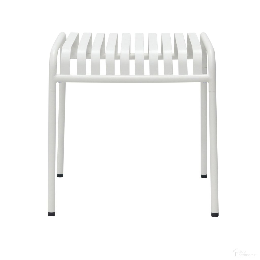 The appearance of Enid 22 Inch Outdoor Side Table In White designed by Euro Style in the modern / contemporary interior design. This white piece of furniture was selected by 1StopBedrooms from Enid Collection to add a touch of cosiness and style into your home. Sku: 90728-WHT. Material: Steel.