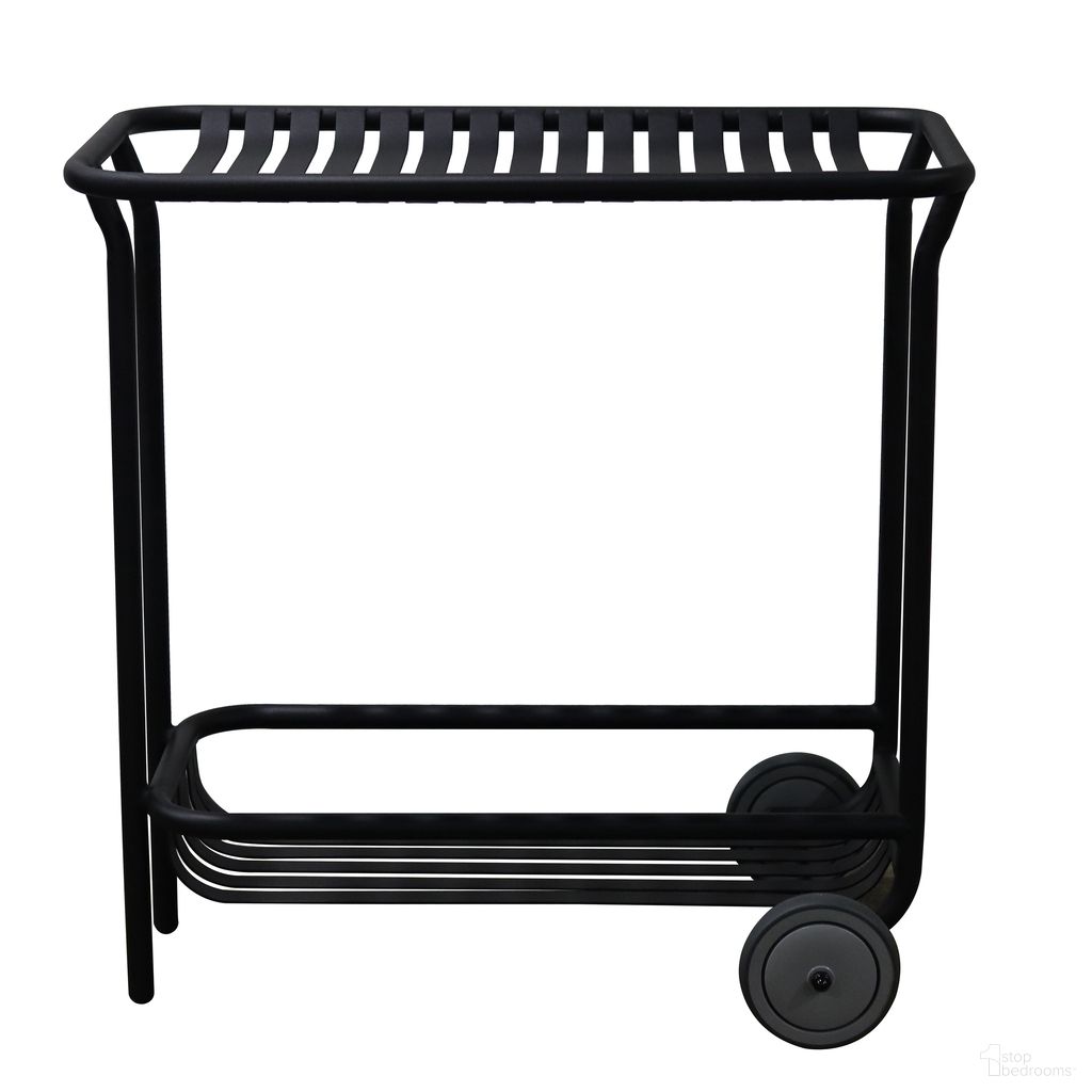 The appearance of Enid 32 Inch Outdoor Cart In Black designed by Euro Style in the modern / contemporary interior design. This black piece of furniture was selected by 1StopBedrooms from Enid Collection to add a touch of cosiness and style into your home. Sku: 90780-BLK. Material: Steel.