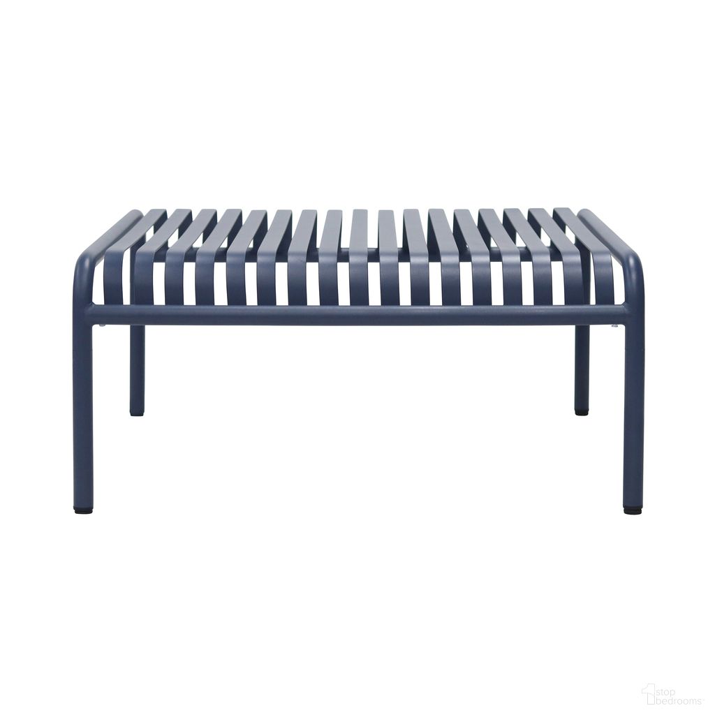 The appearance of Enid 36 Inch Outdoor Coffee Table In Dark Blue designed by Euro Style in the modern / contemporary interior design. This dark blue piece of furniture was selected by 1StopBedrooms from Enid Collection to add a touch of cosiness and style into your home. Sku: 90726-DKBLU. Material: Steel.