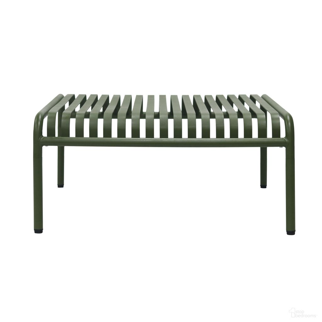 The appearance of Enid 36 Inch Outdoor Coffee Table In Dark Green designed by Euro Style in the modern / contemporary interior design. This dark green piece of furniture was selected by 1StopBedrooms from Enid Collection to add a touch of cosiness and style into your home. Sku: 90726-DKGRN. Material: Steel.