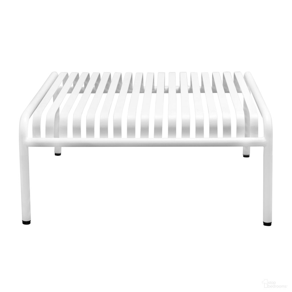 The appearance of Enid 36 Inch Outdoor Coffee Table In White designed by Euro Style in the modern / contemporary interior design. This white piece of furniture was selected by 1StopBedrooms from Enid Collection to add a touch of cosiness and style into your home. Sku: 90726-WHT. Material: Steel.