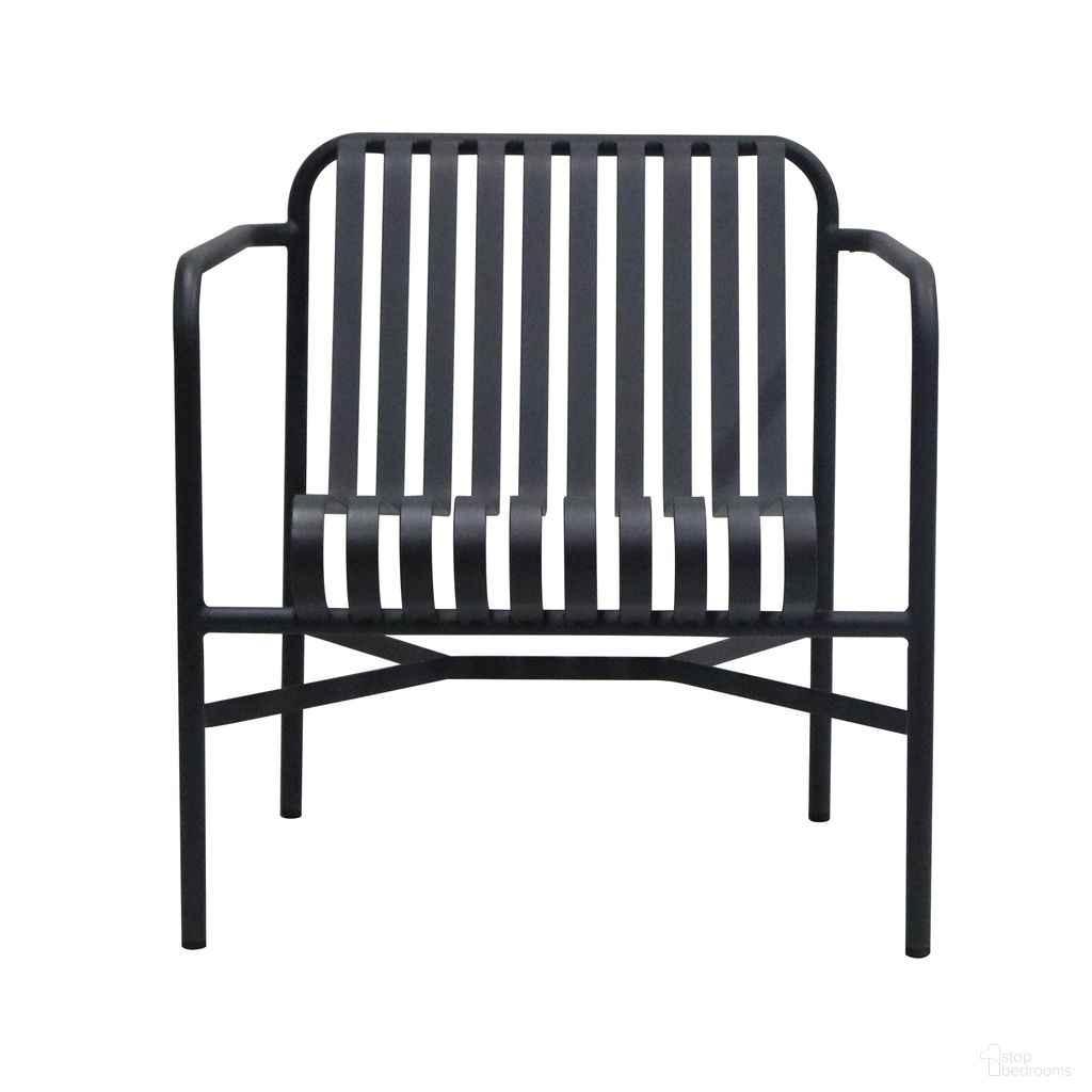The appearance of Enid Outdoor Lounge Chair In Black designed by Euro Style in the modern / contemporary interior design. This black piece of furniture was selected by 1StopBedrooms from Enid Collection to add a touch of cosiness and style into your home. Sku: 90736-BLK. Material: Steel.