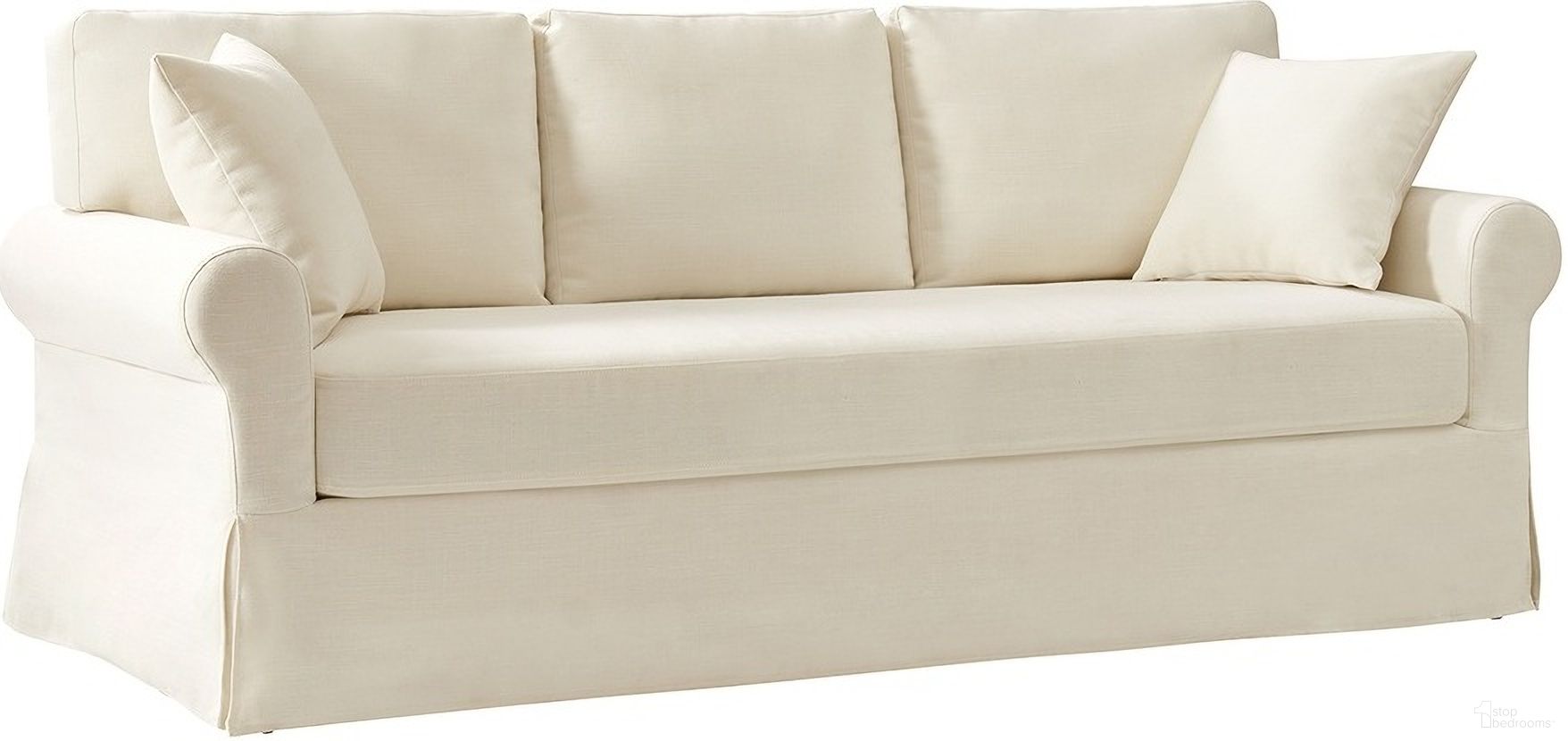 Enrico Slipcovered Sofa In Linen