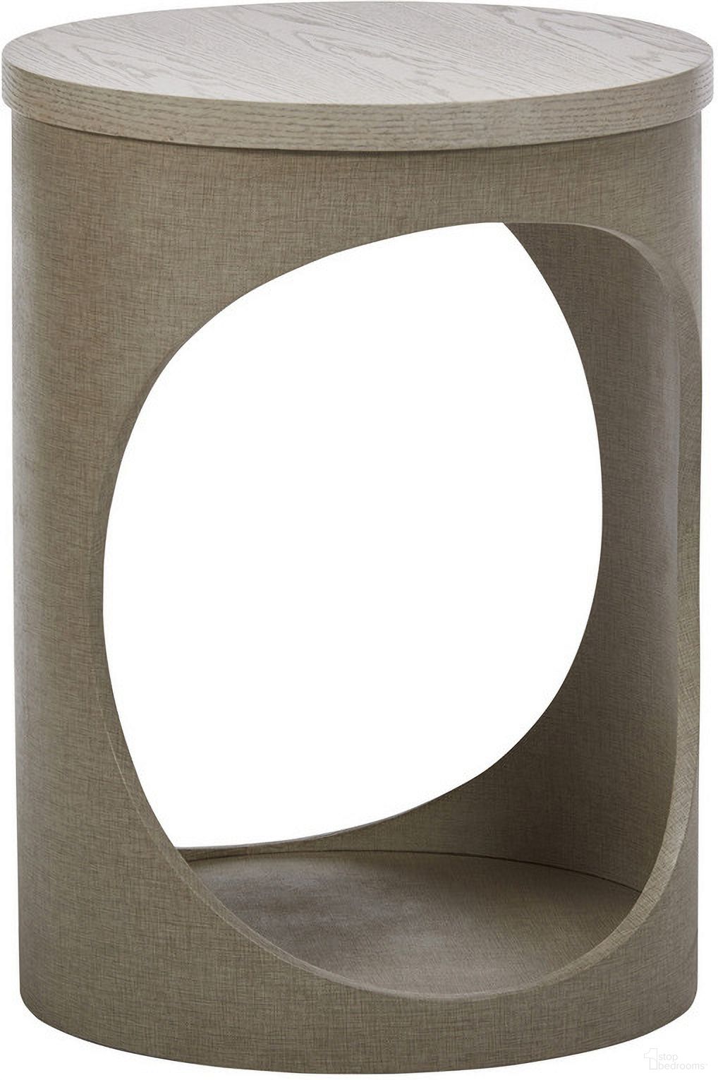 Ensemble Chairside Table In Ensemble and White Ash