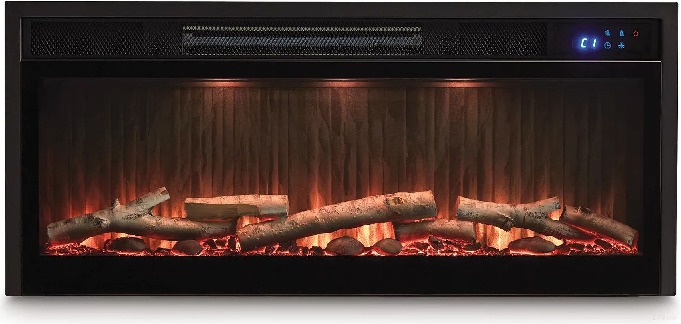 The appearance of Entertainment Accessories Fireplace Insert In Black designed by Signature Design by Ashley in the modern / contemporary interior design. This black piece of furniture was selected by 1StopBedrooms from Entertainment Accessories Collection to add a touch of cosiness and style into your home. Sku: W100-703. Material: Metal.