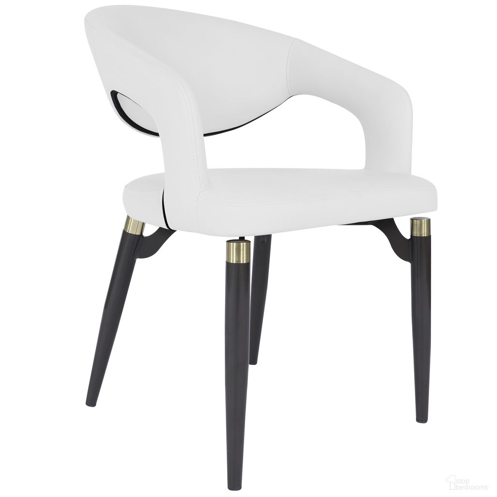 The appearance of Entice Modern Dining Chair In White designed by LeisureMod in the modern / contemporary interior design. This white piece of furniture was selected by 1StopBedrooms from Entice Collection to add a touch of cosiness and style into your home. Sku: EC60W. Material: Leather. Chair Type: Arm Chair.