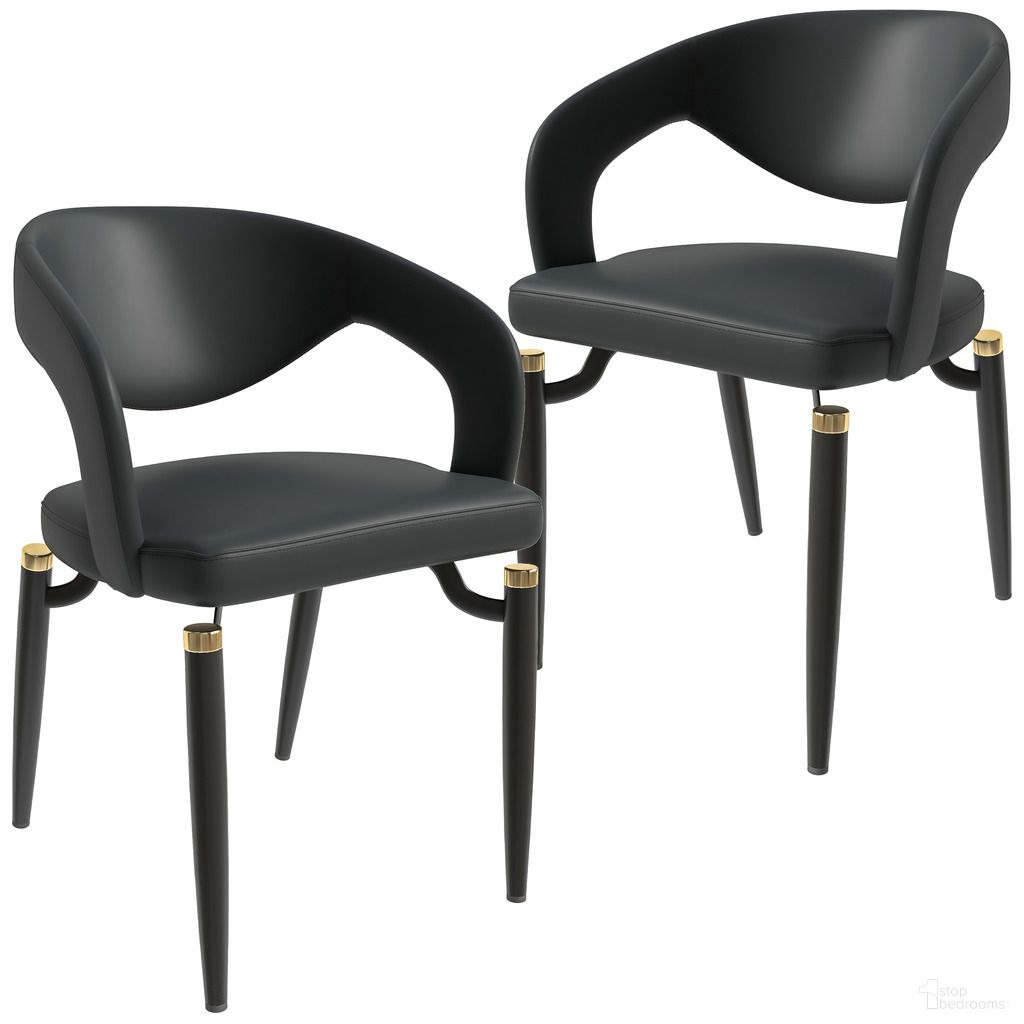The appearance of Entice Modern Dining Chair Set of 2 In Charcoal Black designed by LeisureMod in the modern / contemporary interior design. This charcoal black piece of furniture was selected by 1StopBedrooms from Entice Collection to add a touch of cosiness and style into your home. Sku: EC60CH-2. Material: Leather. Chair Type: Arm Chair.