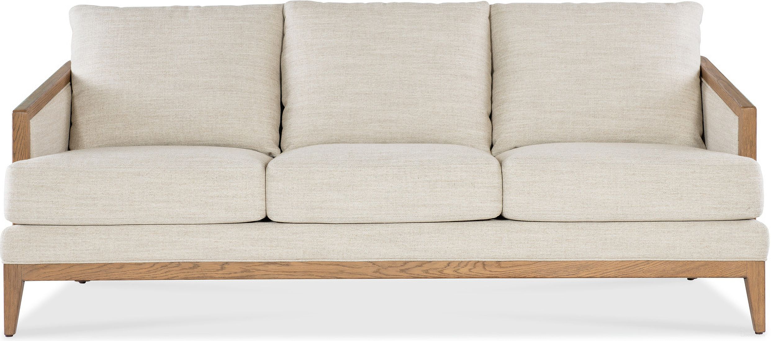 The appearance of Enveyed Stationary Sofa In Beige designed by Hooker in the transitional interior design. This beige piece of furniture  was selected by 1StopBedrooms from SS Collection to add a touch of cosiness and style into your home. Sku: SS224-03-413. Material: Fabric.