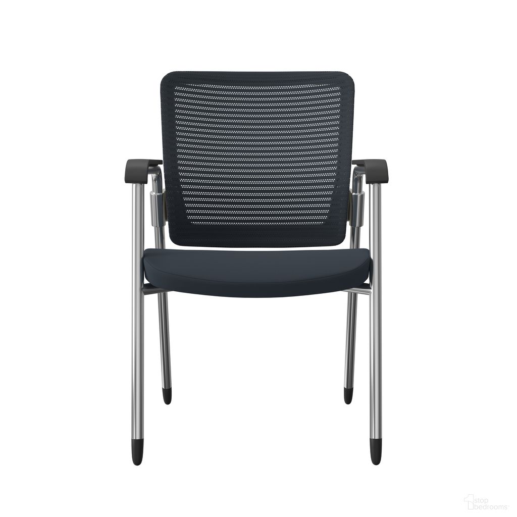 Eon Visitor Chair Set of 2 In Gray and White