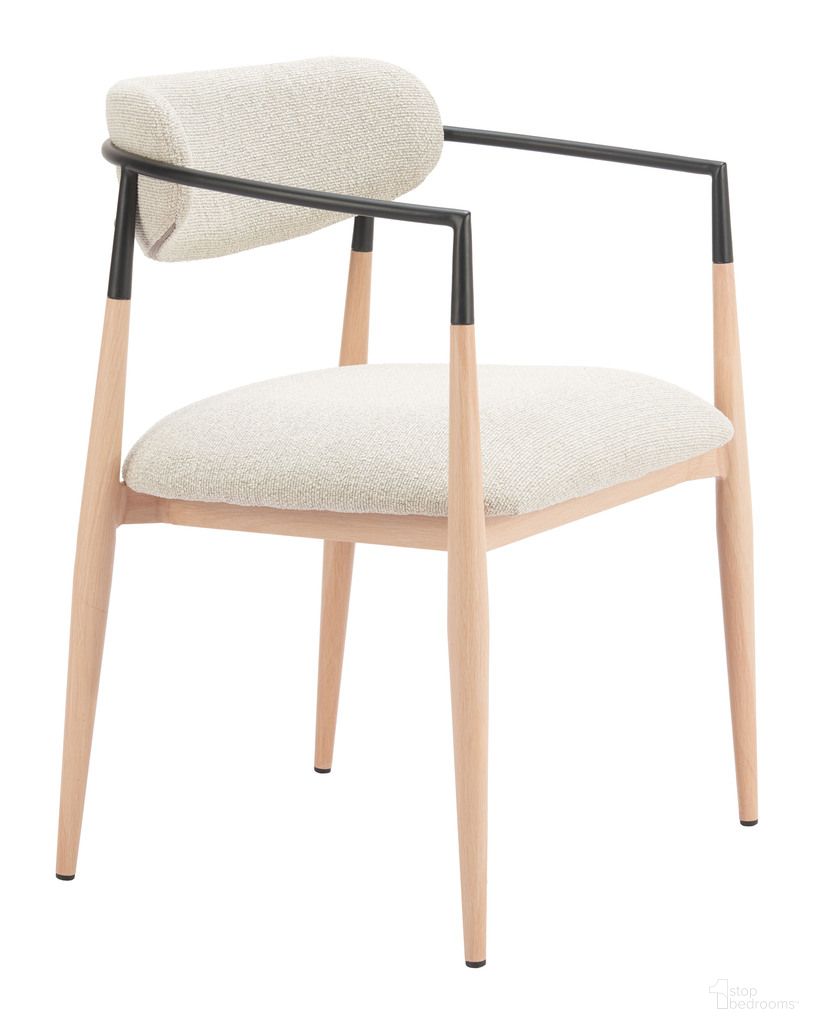 The appearance of Equinox Dining Chair In Light Gray and Natural designed by Zuo Modern in the modern / contemporary interior design. This light gray and natural piece of furniture was selected by 1StopBedrooms from Equinox Collection to add a touch of cosiness and style into your home. Sku: 110853. Material: Polyester. Chair Type: Arm Chair.