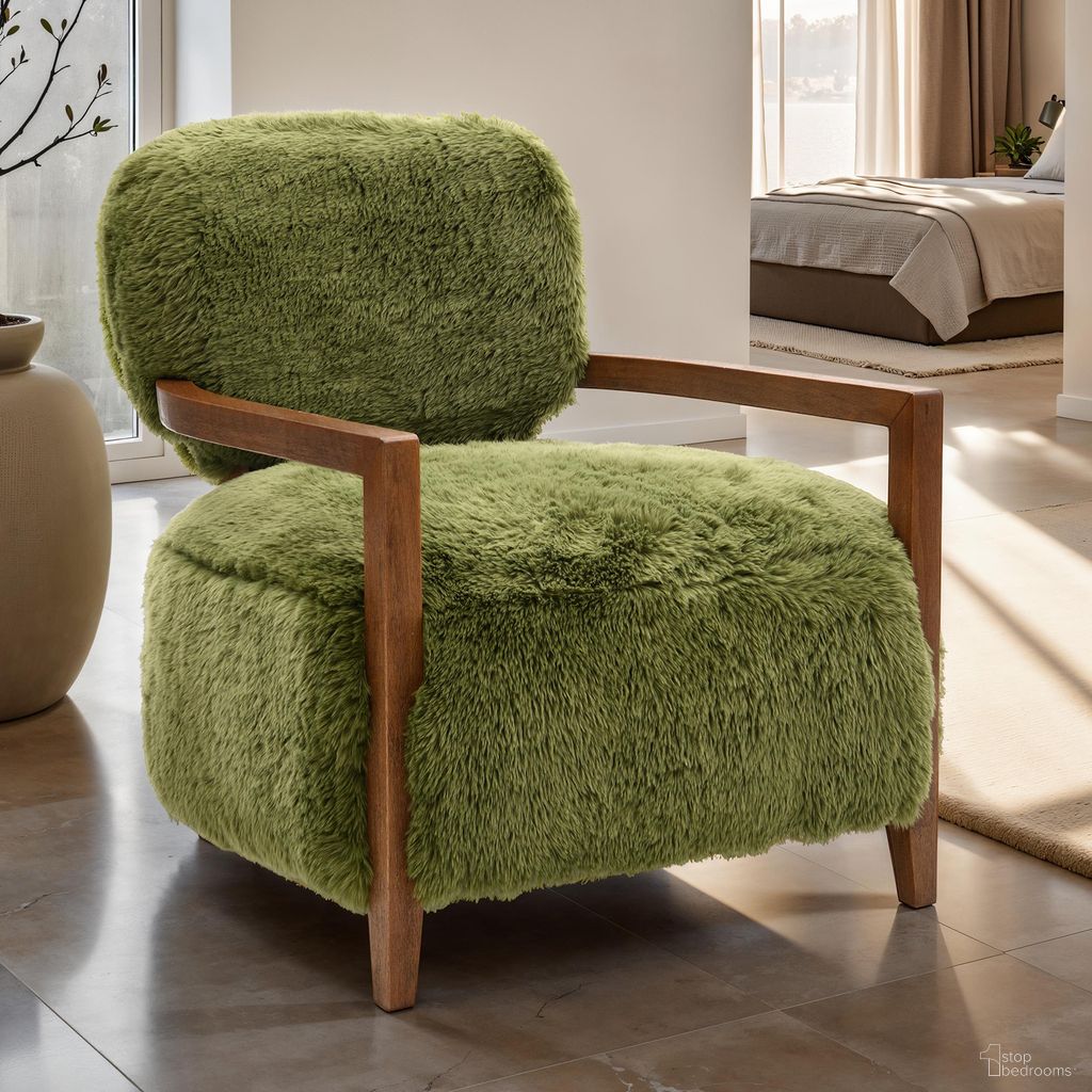 The appearance of Eramo Accent Chair In Green designed by Furniture of America in the modern / contemporary interior design. This green piece of furniture was selected by 1StopBedrooms from Eramo Collection to add a touch of cosiness and style into your home. Sku: FM-AC6005GR-S. Material: Fabric.