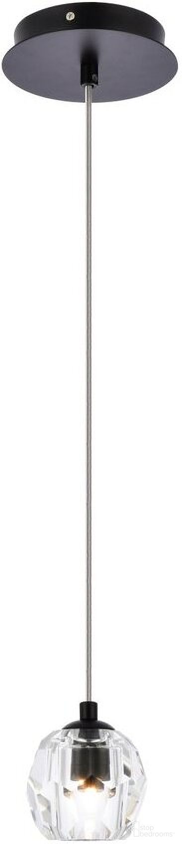Eren 1 Light Black Pendant