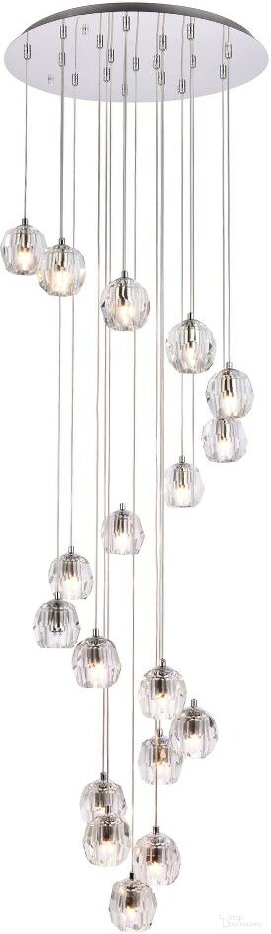 Eren 18 Lights Chrome Pendant 3505D20C