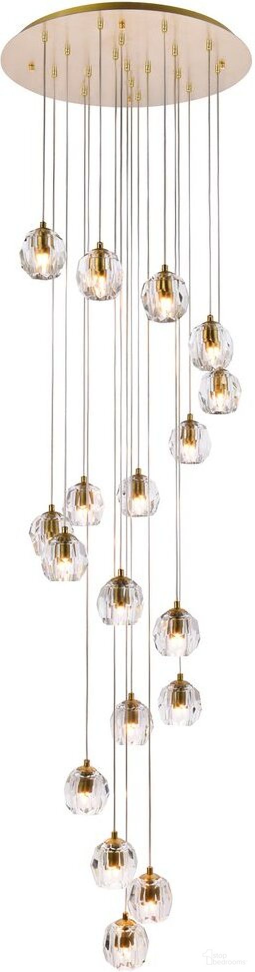 Eren 18 Lights Gold Pendant 3505D20G