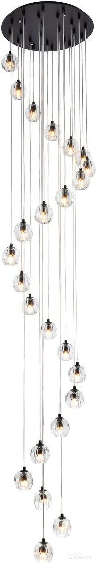 Eren 24 Lights Black Pendant