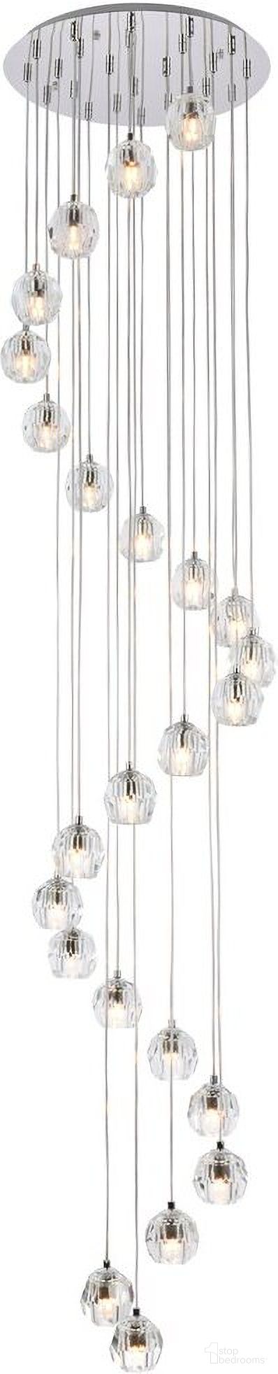 Eren 24 Lights Chrome Pendant