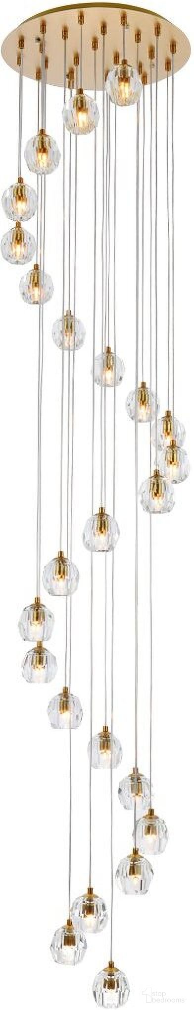Eren 24 Lights Gold Pendant