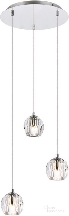 Eren 3 Lights Chrome Pendant 3505D12C