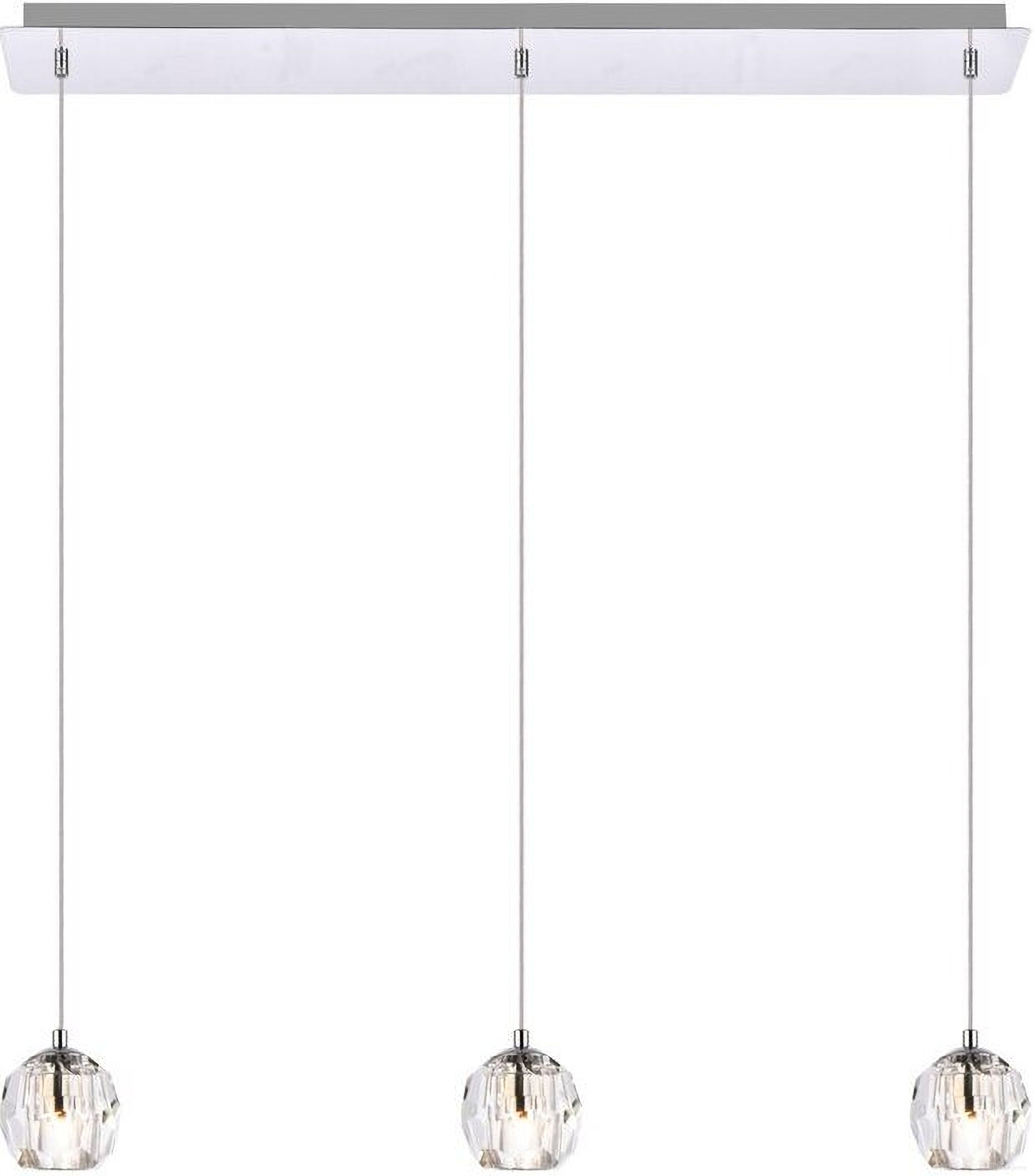 Eren 3 Lights Chrome Pendant 3505D28C