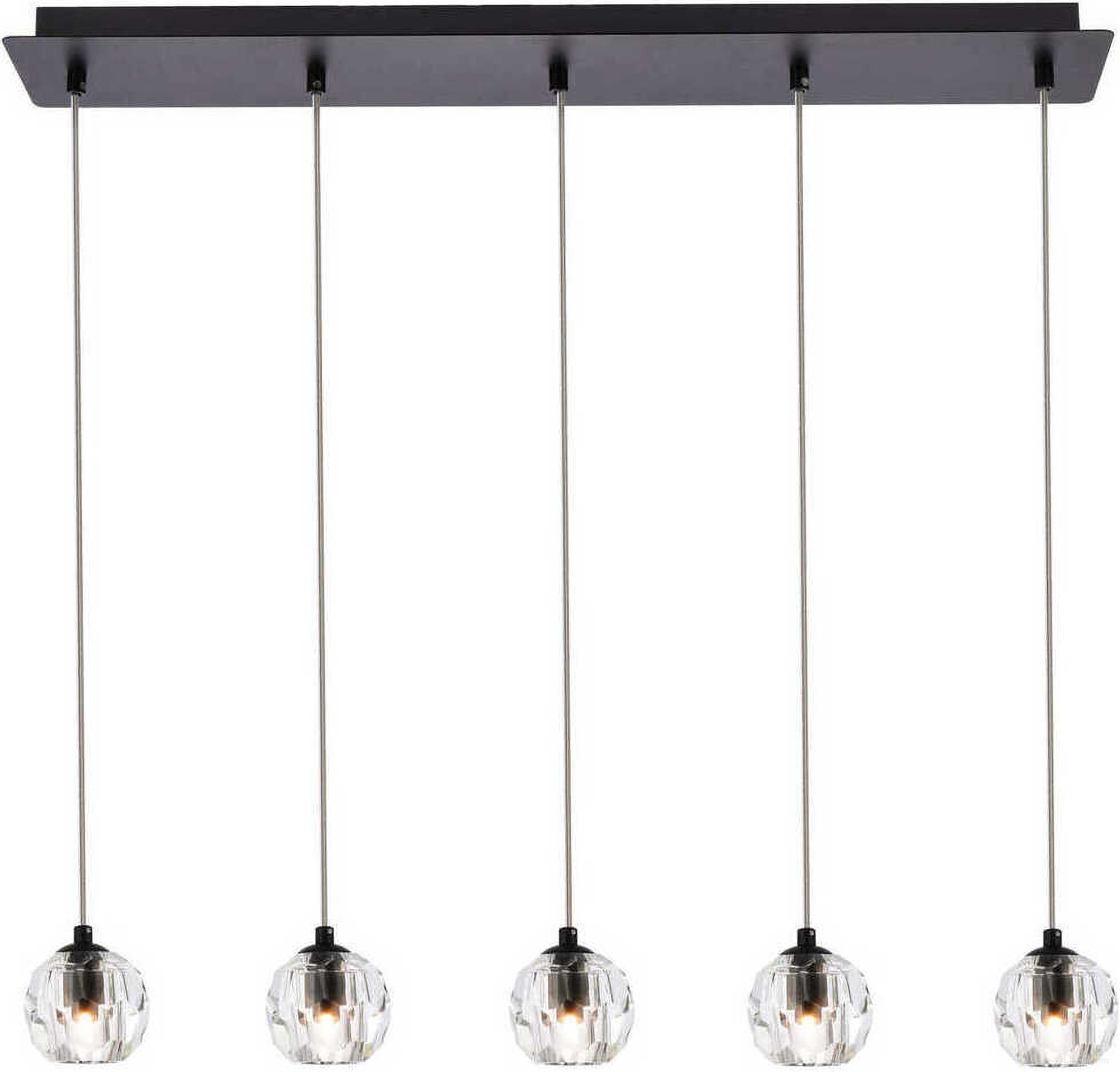 Eren 5 Lights Black Pendant 3505D32BK