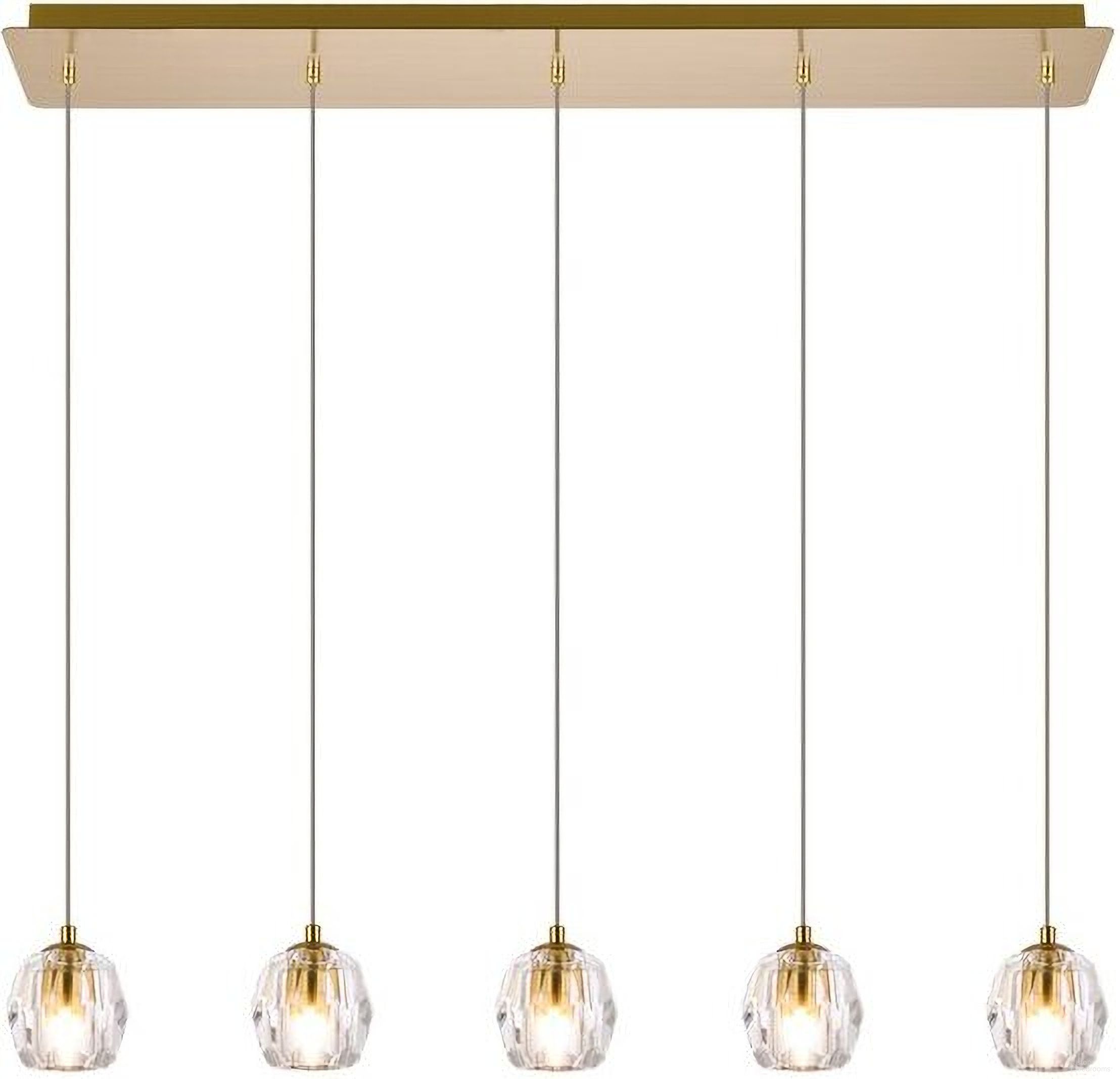 Eren 5 Lights Gold Pendant 3505D32G