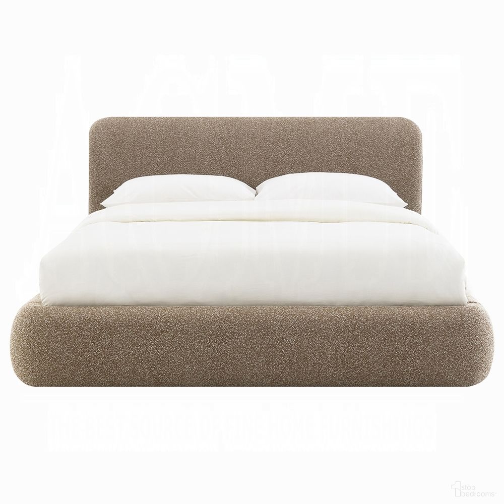 The appearance of Erica Eastern King Bed In Dark Beige designed by ACME in the modern / contemporary interior design. This dark beige piece of furniture  was selected by 1StopBedrooms from Erica Collection to add a touch of cosiness and style into your home. Sku: BD05441EK1;BD05441EK2. Material: Wood. Bed Size: King.