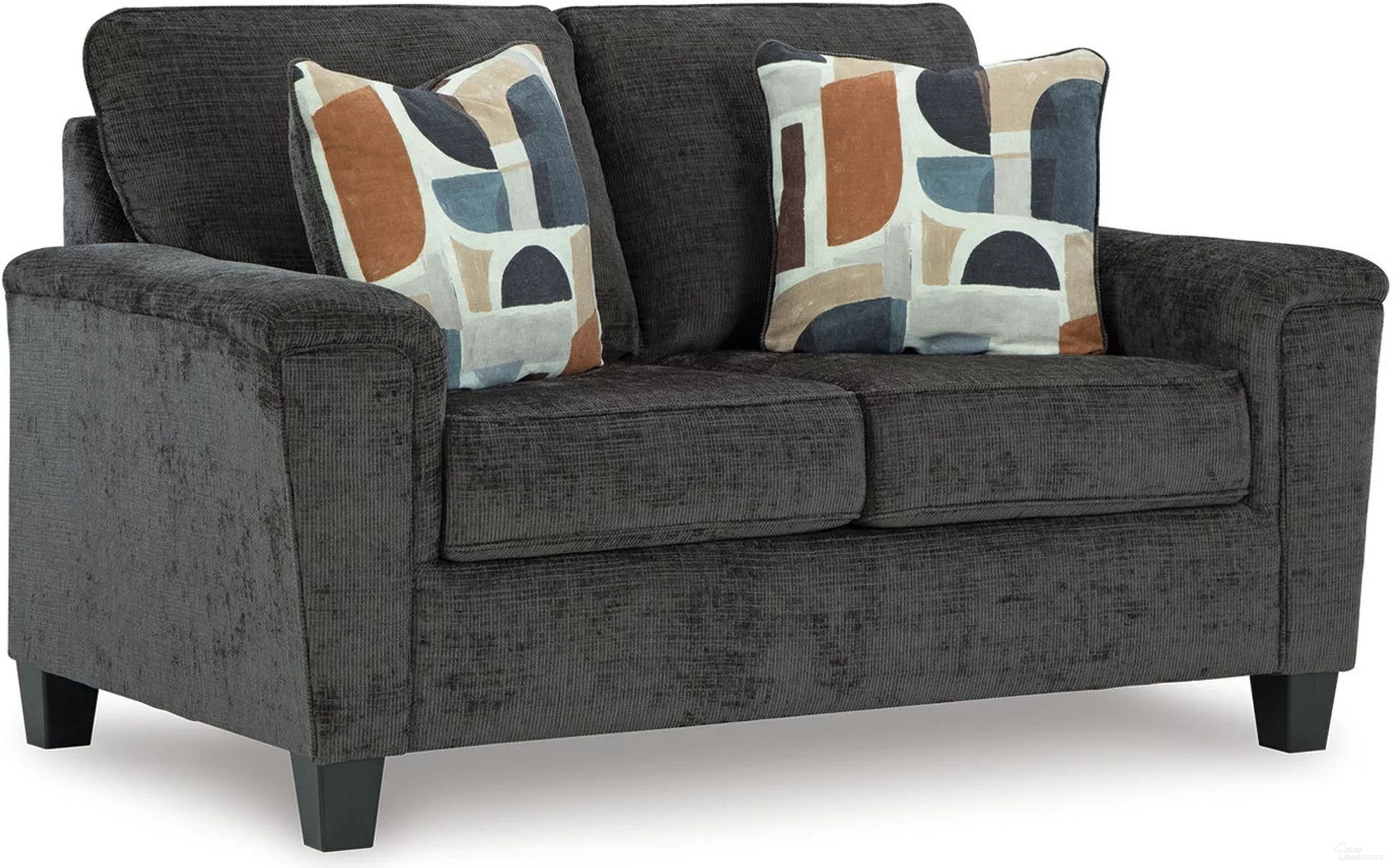 The appearance of Erinslane Loveseat In Dusk designed by Signature Design by Ashley in the modern / contemporary interior design. This dusk piece of furniture was selected by 1StopBedrooms from Erinslane Collection to add a touch of cosiness and style into your home. Sku: 2520635. Material: Fabric.