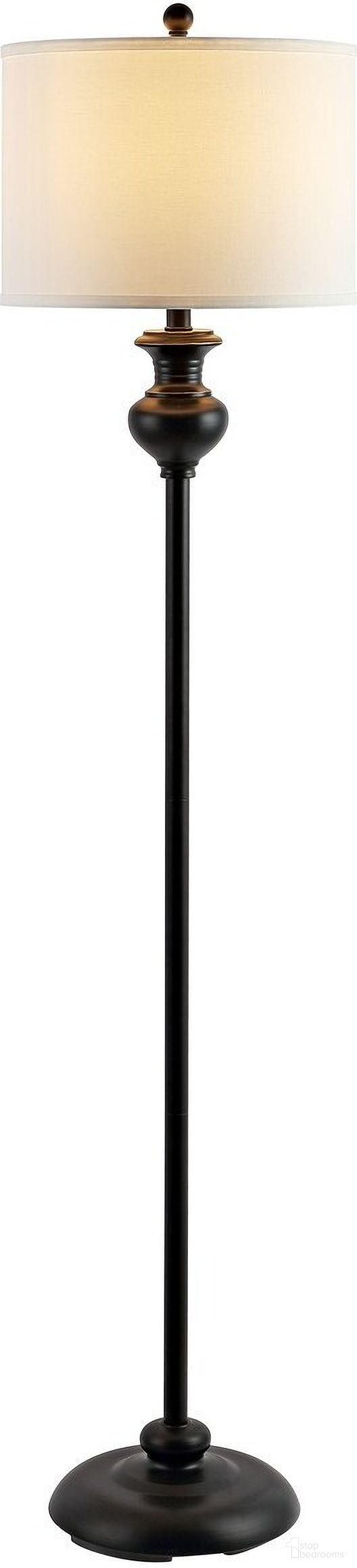 Erlan Floor Lamp in Antique Black