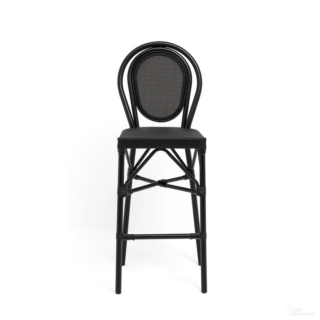 The appearance of Erlend Outdoor Barstool In Black designed by Euro Style in the modern / contemporary interior design. This black piece of furniture was selected by 1StopBedrooms from Erlend Collection to add a touch of cosiness and style into your home. Sku: 90393-BLK. Material: Mesh.
