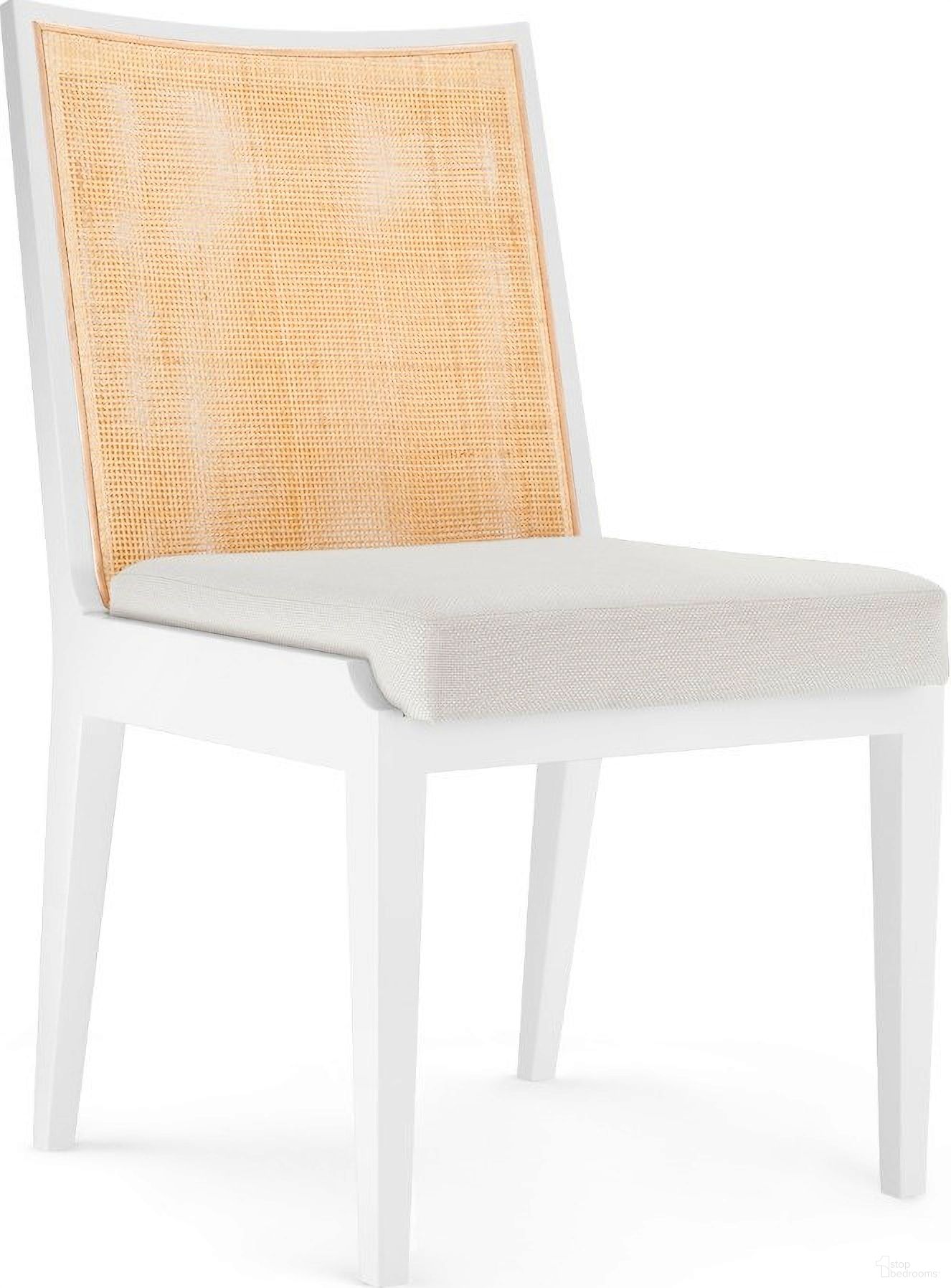The appearance of Ernest Side Chair Set of 2 In Eggshell White designed by Villa & House in the transitional interior design. This eggshell white piece of furniture  was selected by 1StopBedrooms from Ernest Collection to add a touch of cosiness and style into your home. Sku: ERT-550-09. Material: Wood. Chair Type: Side Chair.
