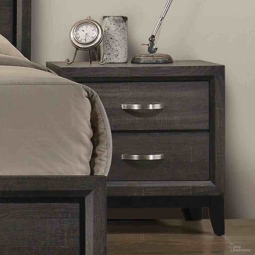 The appearance of Errico Nightstand In Gray designed by Furniture of America in the modern / contemporary interior design. This gray piece of furniture  was selected by 1StopBedrooms from Errico Collection to add a touch of cosiness and style into your home. Sku: FM7215GY-N. Material: Engineered Wood.