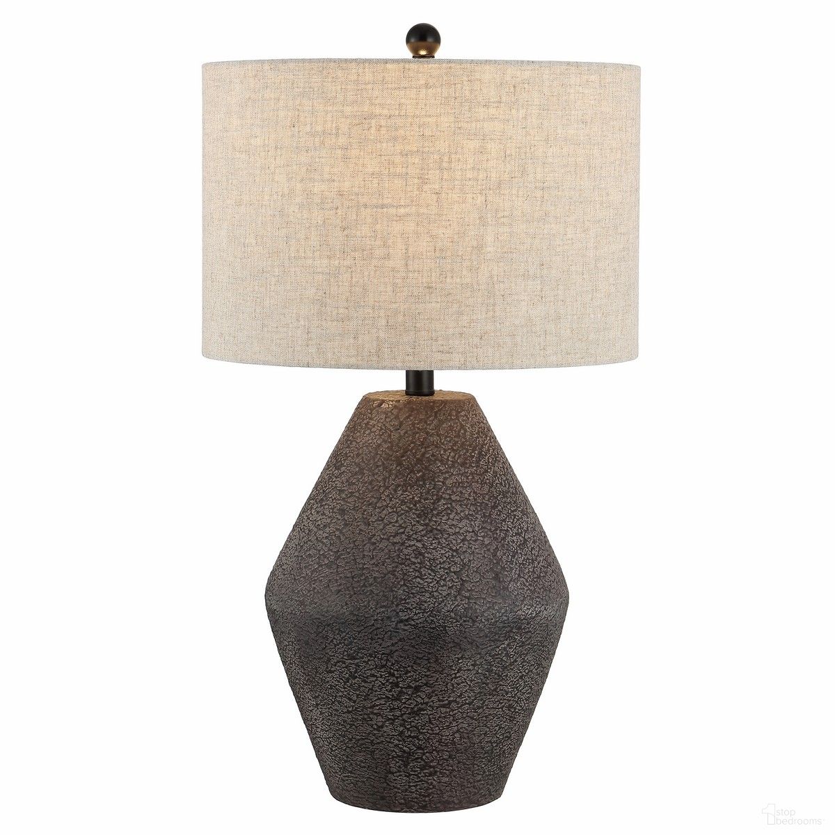 The appearance of Ersta Table Lamp in Brown designed by Safavieh in the modern / contemporary interior design. This brown piece of furniture  was selected by 1StopBedrooms from Ersta Collection to add a touch of cosiness and style into your home. Sku: TBL4367A. Material: Resin.