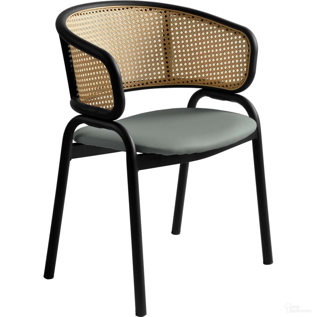 The appearance of Ervilla Dining Chair In Grey Leather designed by LeisureMod in the modern / contemporary interior design. This grey piece of furniture  was selected by 1StopBedrooms from Ervilla Collection to add a touch of cosiness and style into your home. Sku: EC20GR-L. Material: Leather. Chair Type: Arm Chair.