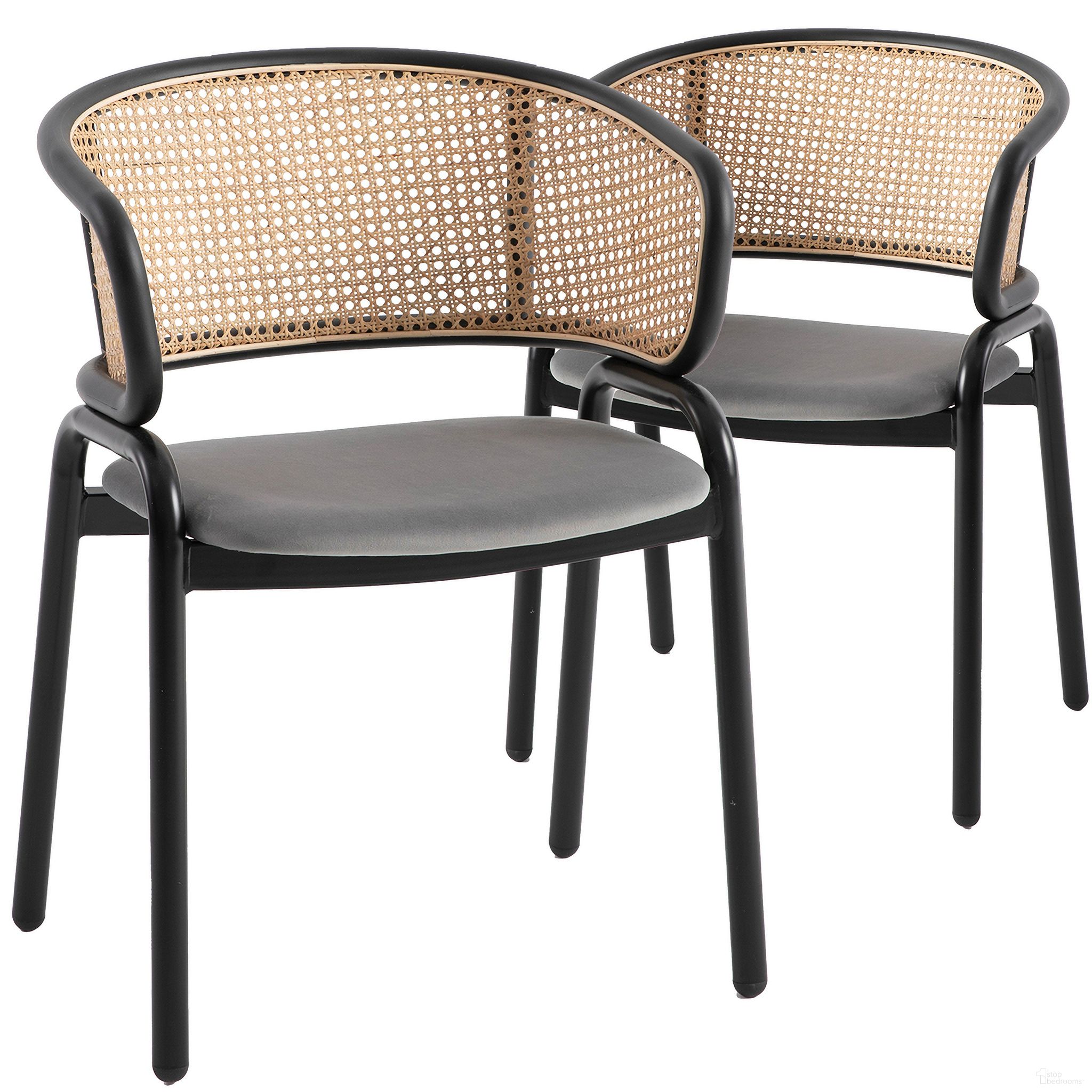 The appearance of Ervilla Dining Chair Set of 2 In Grey/Black designed by LeisureMod in the modern / contemporary interior design. This grey piece of furniture was selected by 1StopBedrooms from Ervilla Collection to add a touch of cosiness and style into your home. Sku: EC20GR2. Material: MDF. Chair Type: Side Chair.