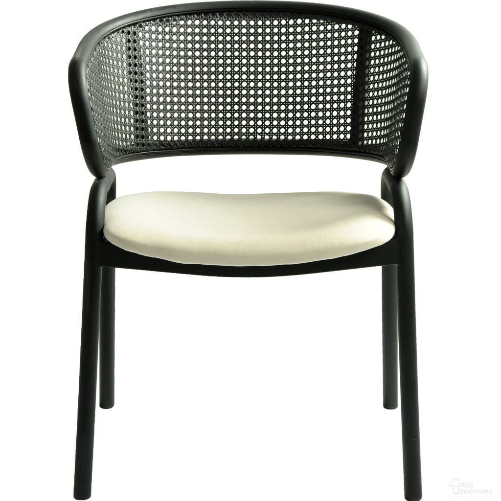 The appearance of Ervilla Wicker Back Dining Arm Chair In Black and Beige designed by LeisureMod in the modern / contemporary interior design. This black and beige piece of furniture was selected by 1StopBedrooms from Ervilla Collection to add a touch of cosiness and style into your home. Sku: ECBL-20BL-BG. Material: Iron. Chair Type: Arm Chair.