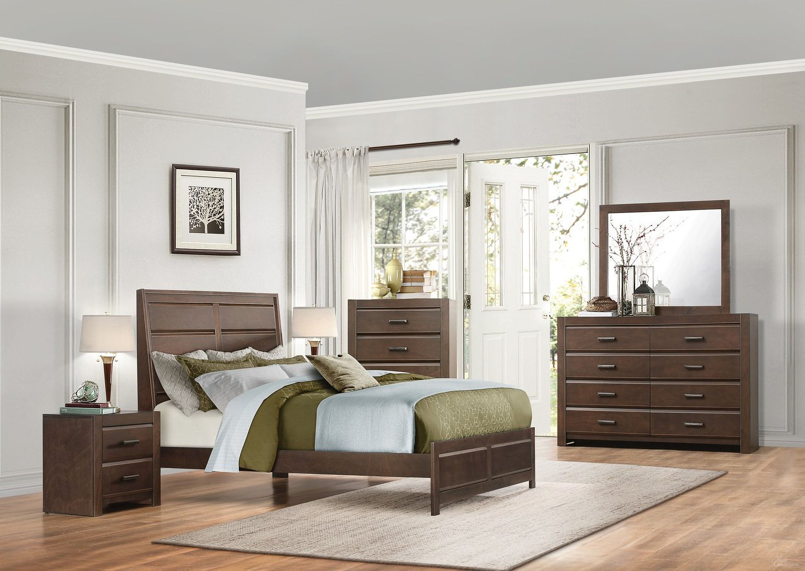 The appearance of Erwan Bedroom Set In Espresso designed by Homelegance in the modern / contemporary interior design. This espresso piece of furniture was selected by 1StopBedrooms from Erwan Collection to add a touch of cosiness and style into your home. Sku: 1961RF-1N;1961RF-2N;1961RF-3;1961-4. Material: Wood. Bed Size: Queen.