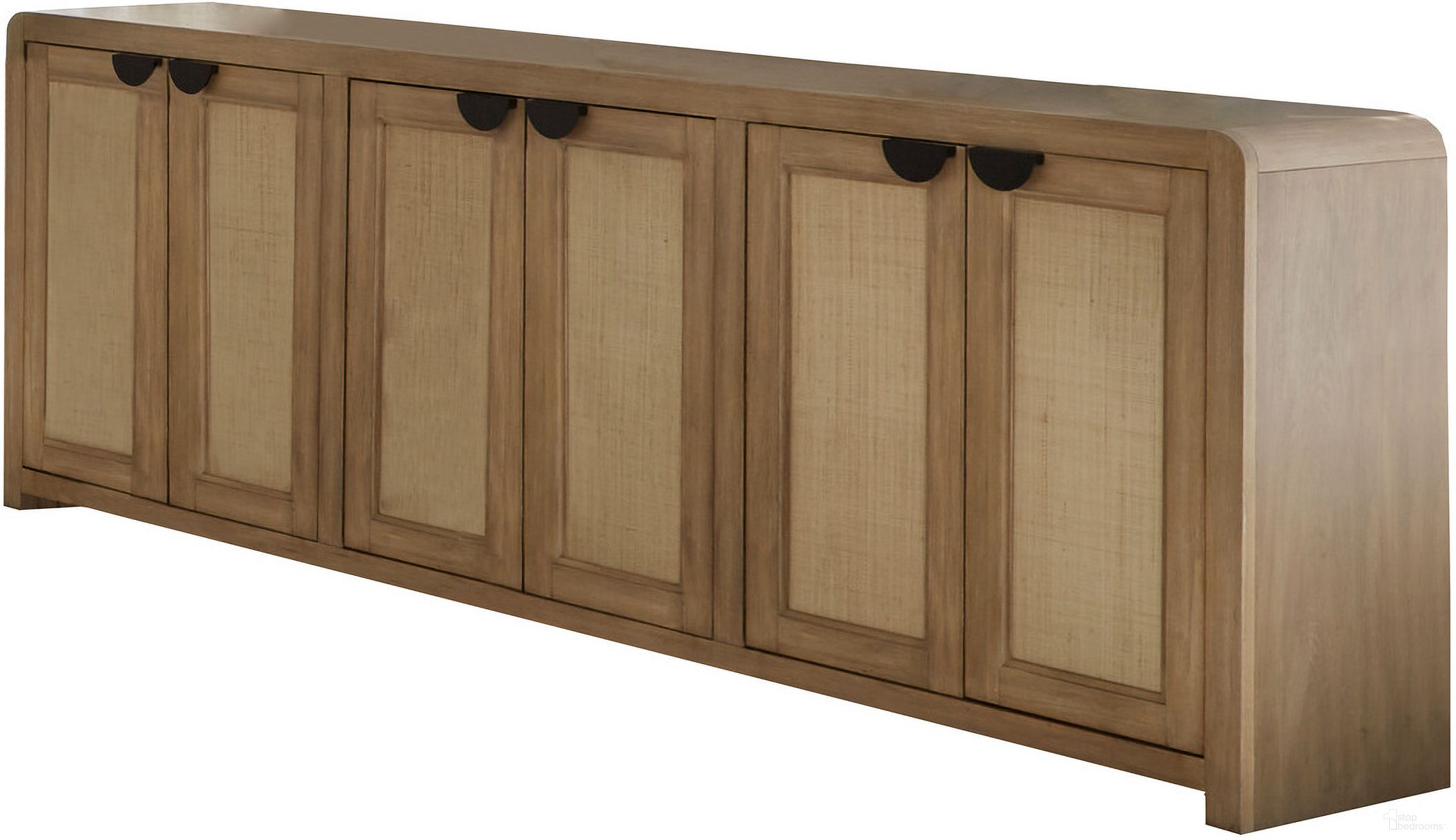 The appearance of Escape 90 Inch Console With Reversible Panel Doors In Light Brown designed by Parker House in the transitional interior design. This light brown piece of furniture was selected by 1StopBedrooms from Escape Collection to add a touch of cosiness and style into your home. Sku: ESC#90. Material: Rubberwood.